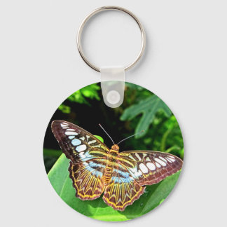 Llavero Mariposa en una hoja