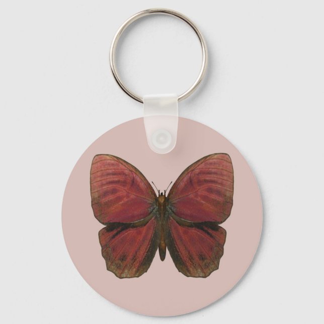 Llavero Mariposa Gallo Rojo (Anverso)