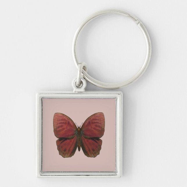 Llavero Mariposa Gallo Rojo (Frente)