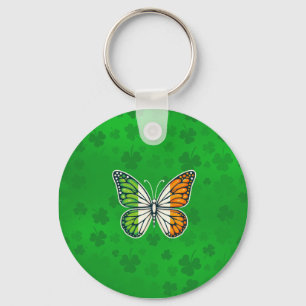 Llavero Mariposa irlandesa del Día de San Patricio