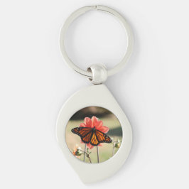Llavero Mariposa monarca en Dahlia