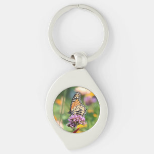 Llavero Mariposa monarca en Verbena