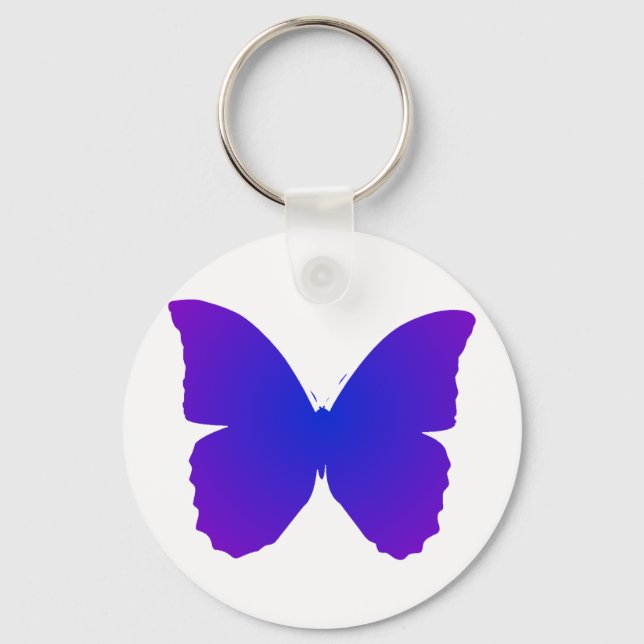 Llavero Mariposa Morada y Azul (Anverso)