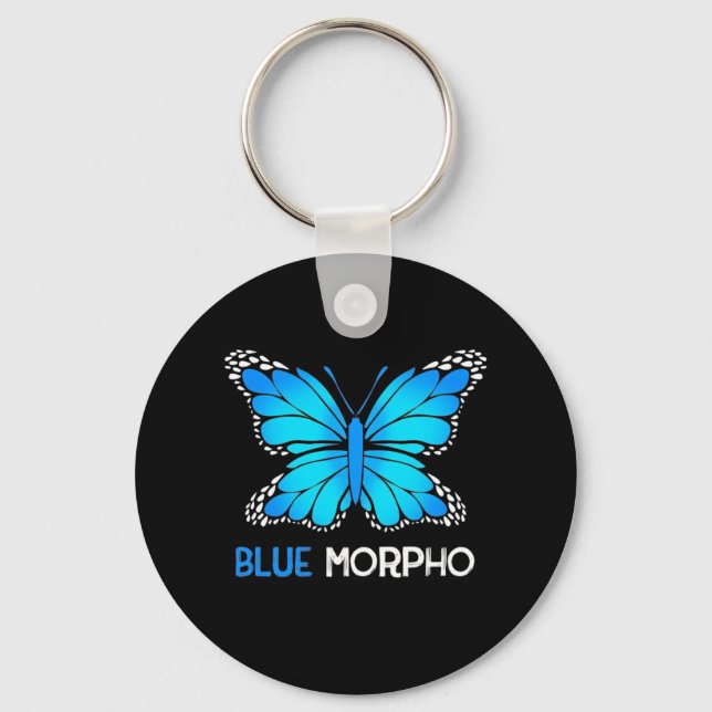 Llavero Mariposa morfa azul (Anverso)