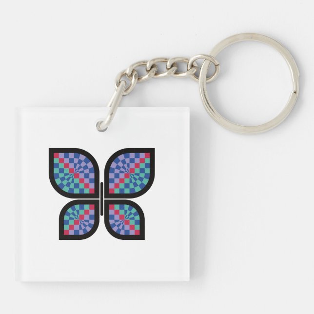 Llavero Mariposa mosaica (Atrás)