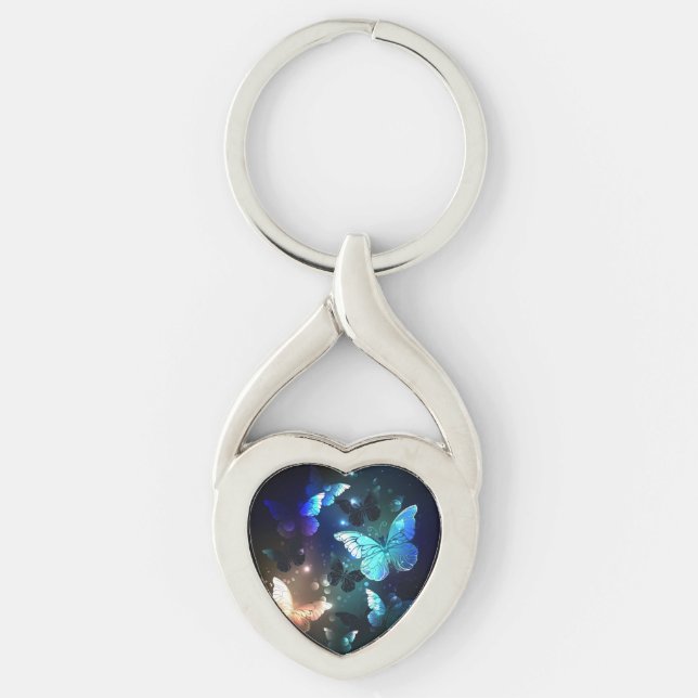 Llavero Mariposa nocturna fluida (Anverso)