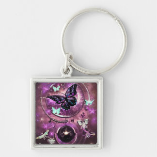 Llavero Mariposa oscura vintage surrealista