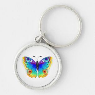 Llavero Mariposa Pavo Real Ojo de Arcoíris