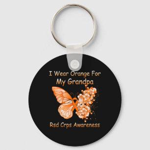 Llavero Mariposa Que Uso Naranja Para Mi Abuelo Rsd Crps