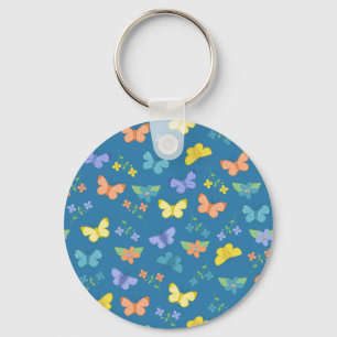Llavero Mariposa Y Flores
