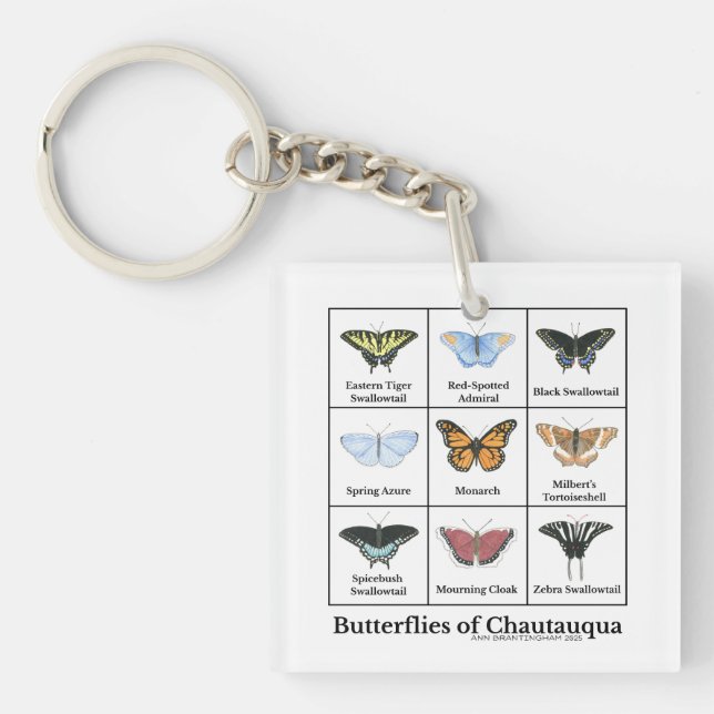 Llavero Mariposas de Chautauqua (Frente)