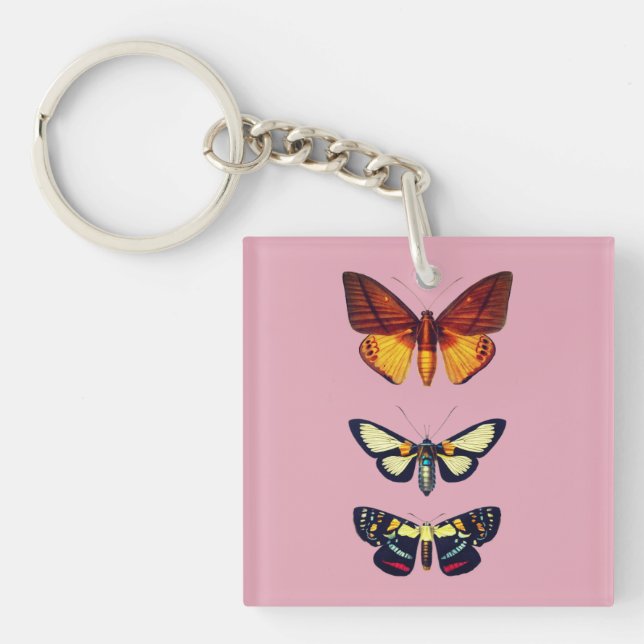 Llavero Mariposas de Dibujos Animados (Frente)