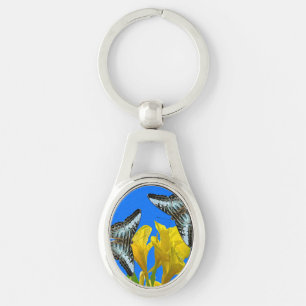 Llavero Mariposas de escalador azul malasias Keychain Meta