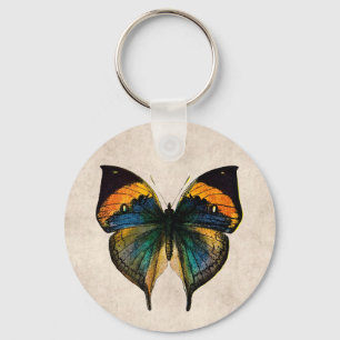 Llavero Mariposas del ilustracion 1800's de la mariposa