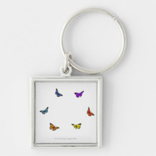 Llavero Mariposas del vuelo