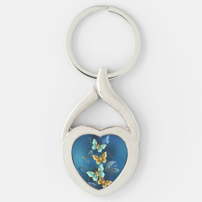 Llavero Mariposas doradas (Anverso)