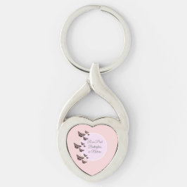 Llavero mariposas rosadas Rosas