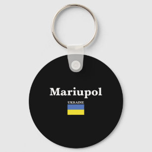 Llavero Mariupol Ucrania Y La Bandera Ucraniana De Ucrania