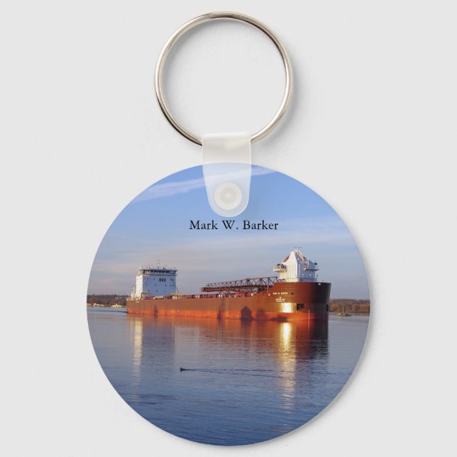 Llavero Mark W. Cadena de llave metálica Barker (Anverso)