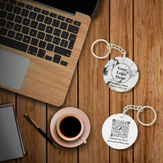 Llavero Mármol blanco y negro