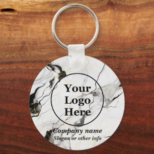 Llavero Mármol blanco y negro