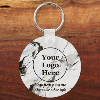 Llavero Mármol blanco y negro