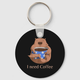 Llavero Marmot Tee Necesito Café - Gro de Amantes del Café