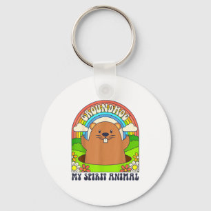 Llavero Marmota Es Mi Animal Espiritual Divertido Retro Vi