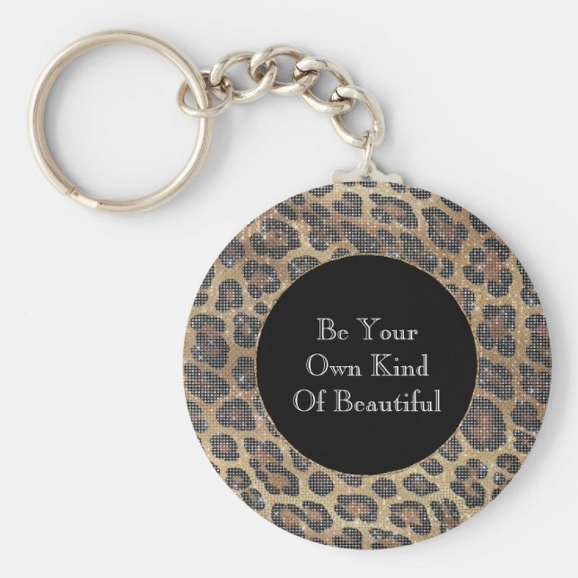 Llavero Marrón de leopardo (Frente)