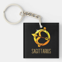 Marrón y oro Sagittarius zodiac signo negro