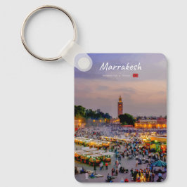 Llavero Marruecos, Marrakech - Plaza Jemaa el Fnaa Clásico