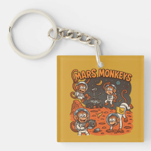 Llavero Mars Monkeys divertido animal