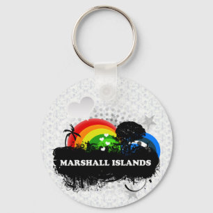 Llavero Marshall Islands con sabor a fruta lindos