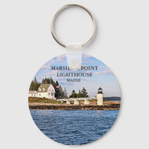 Llavero Marshall Point Lighthouse Maine Keychain