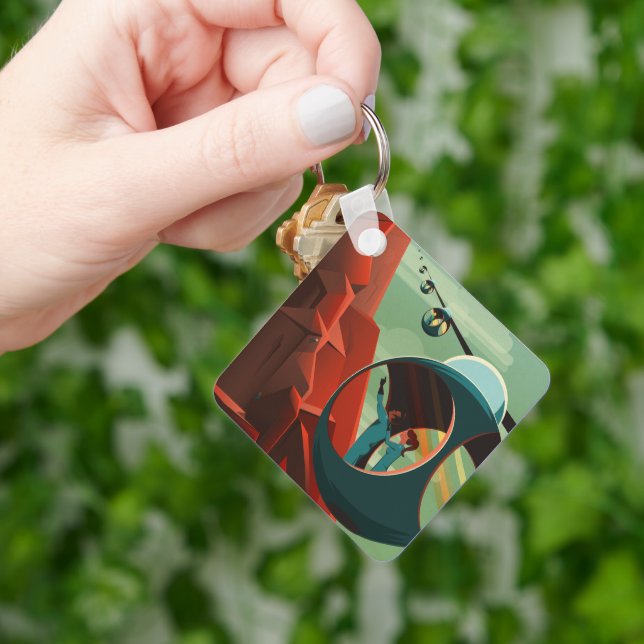 Llavero Marte Olympus Mons Sistema Solar Volcán Más Alto (Mano)