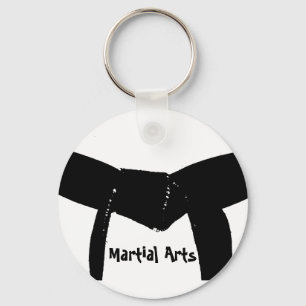 Llavero Martial Arts Black Belt Keychain