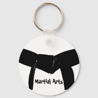 Llavero Martial Arts Black Belt Keychain