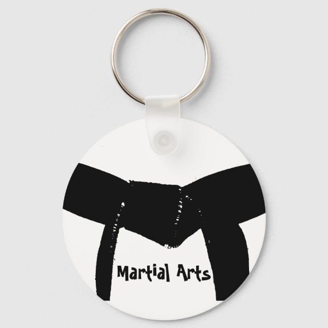 Llavero Martial Arts Black Belt Keychain (Anverso)