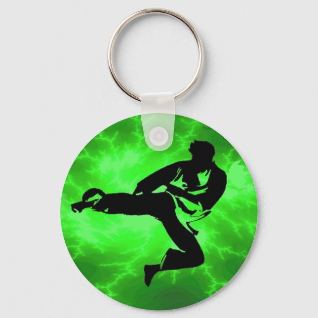 Llavero Martial Arts Green Lightman (Anverso)