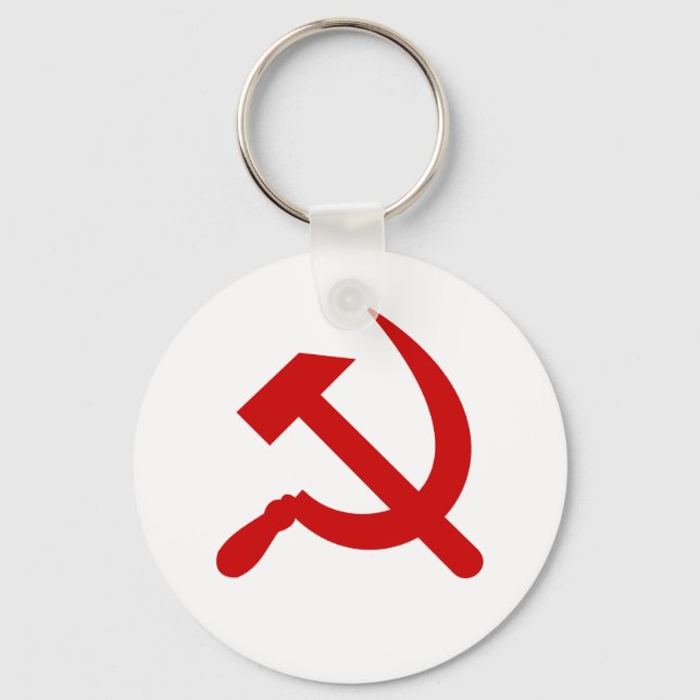 Llavero Martillo y hoz del comunismo rojo (Anverso)