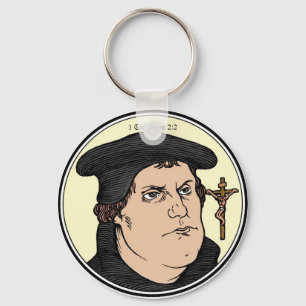Llavero Martin Luther que confesaba a Cristo crucificó