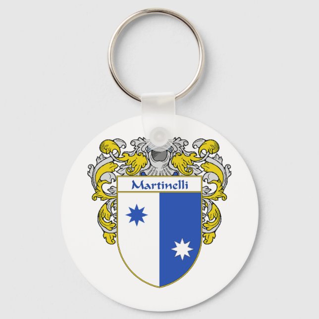 Llavero Martinelli Coat of Arms (Mantled) (Anverso)