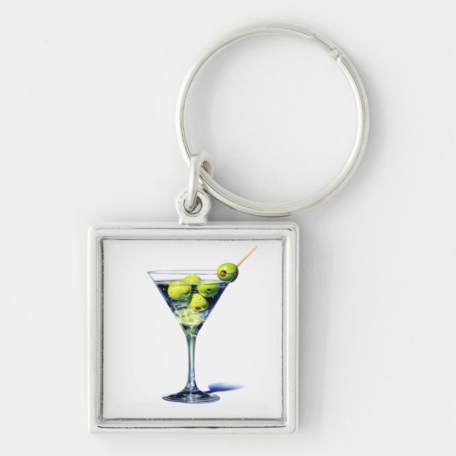 Llavero Martini con aceitunas (Frente)