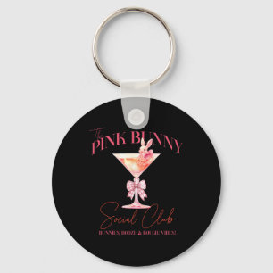 Llavero Martini Easter Pink Bunny Tail Social Club Happy E