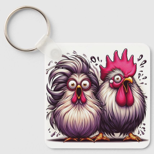 Llavero "Marv & Mary Silkie" Duo Aluminum Keychain (Anverso)