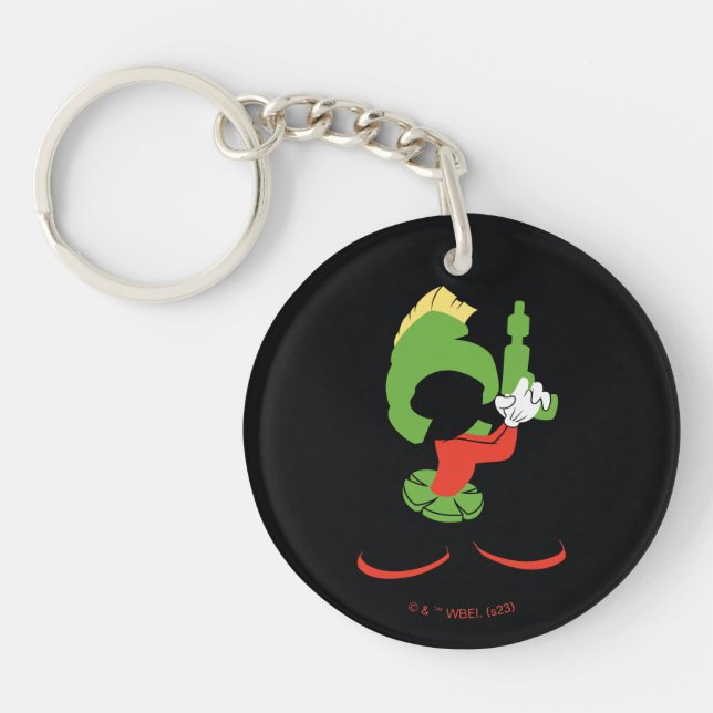 Llavero MARVIN LA Silhouette MARTIAN™ Con Raygun (Frente)