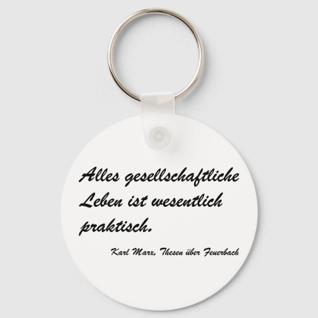Llavero Marx Thesen Feuerbach (Anverso)