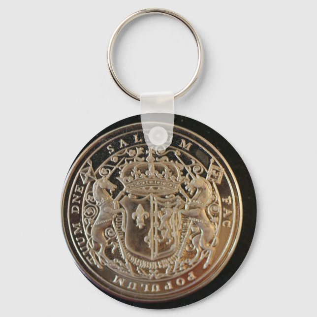 LLAVERO MARY QUEEN DE SCOTS ANTIGUA MONEDA (Anverso)