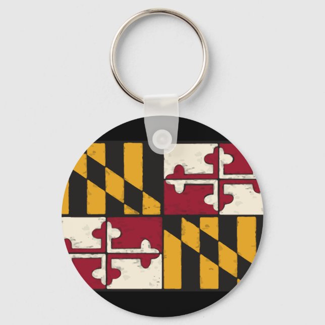 Llavero Maryland State Flag Swag Merchandise (Anverso)