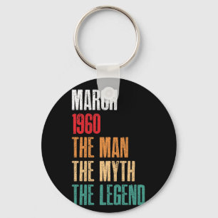 Llavero Marzo de 1960 Leyenda del mito del hombre 60 Regal